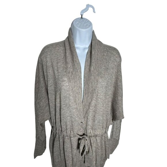 Rebecca Taylor drawstring cardigan Gray womens size Medium Super soft - Picture 2 of 8